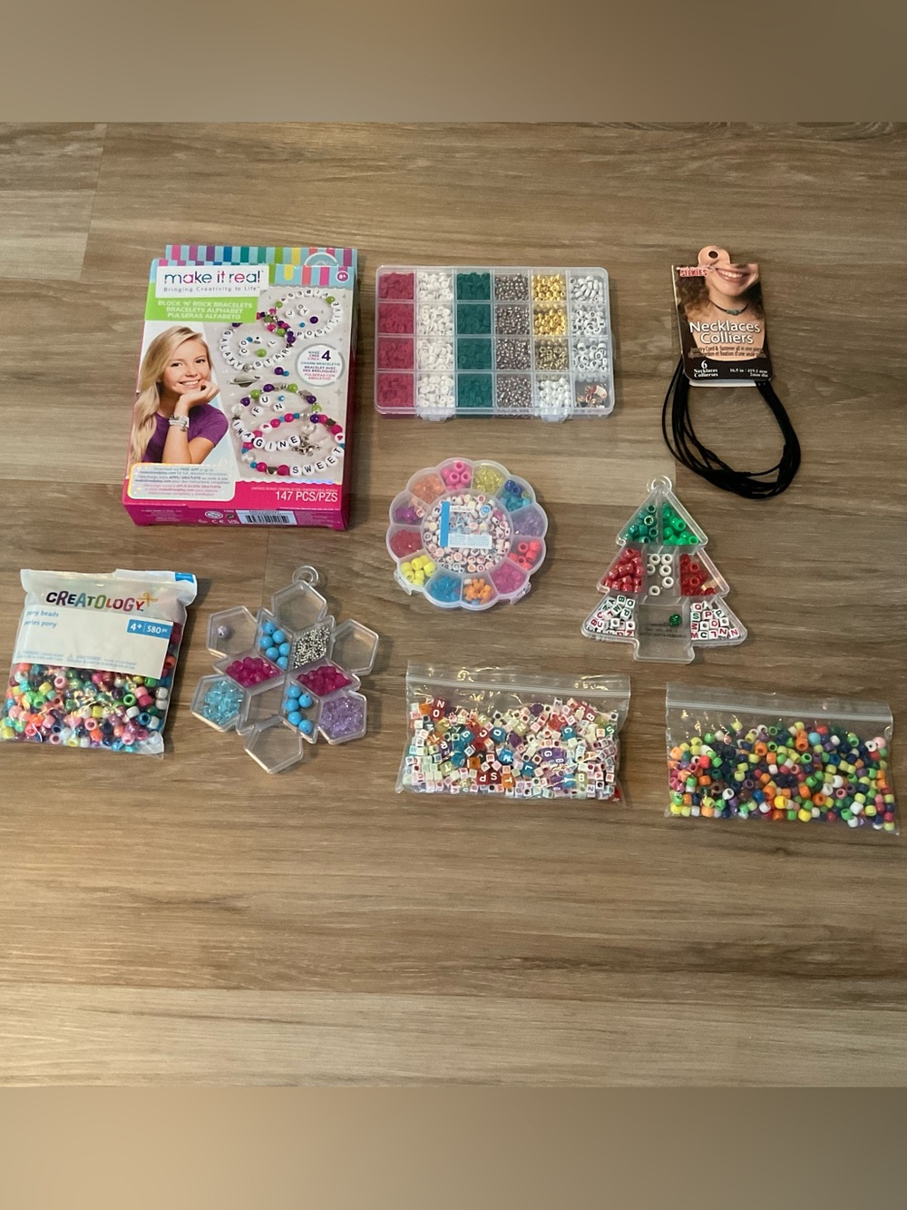 Kids Bead Kit - Multicolor Jewelry Craft Set
